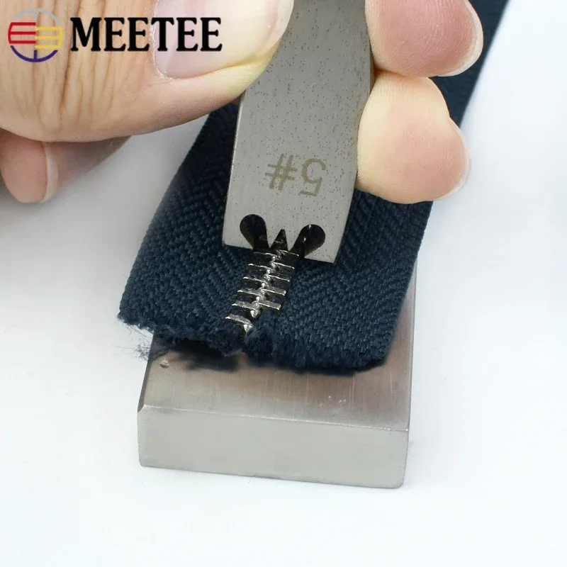 1Set Meetee 3# 5# Steel Metal Zipper Tooth Removal Tool Resin Zippers Pliers Clamp DIY Plier Install Modify Sewing Accessories