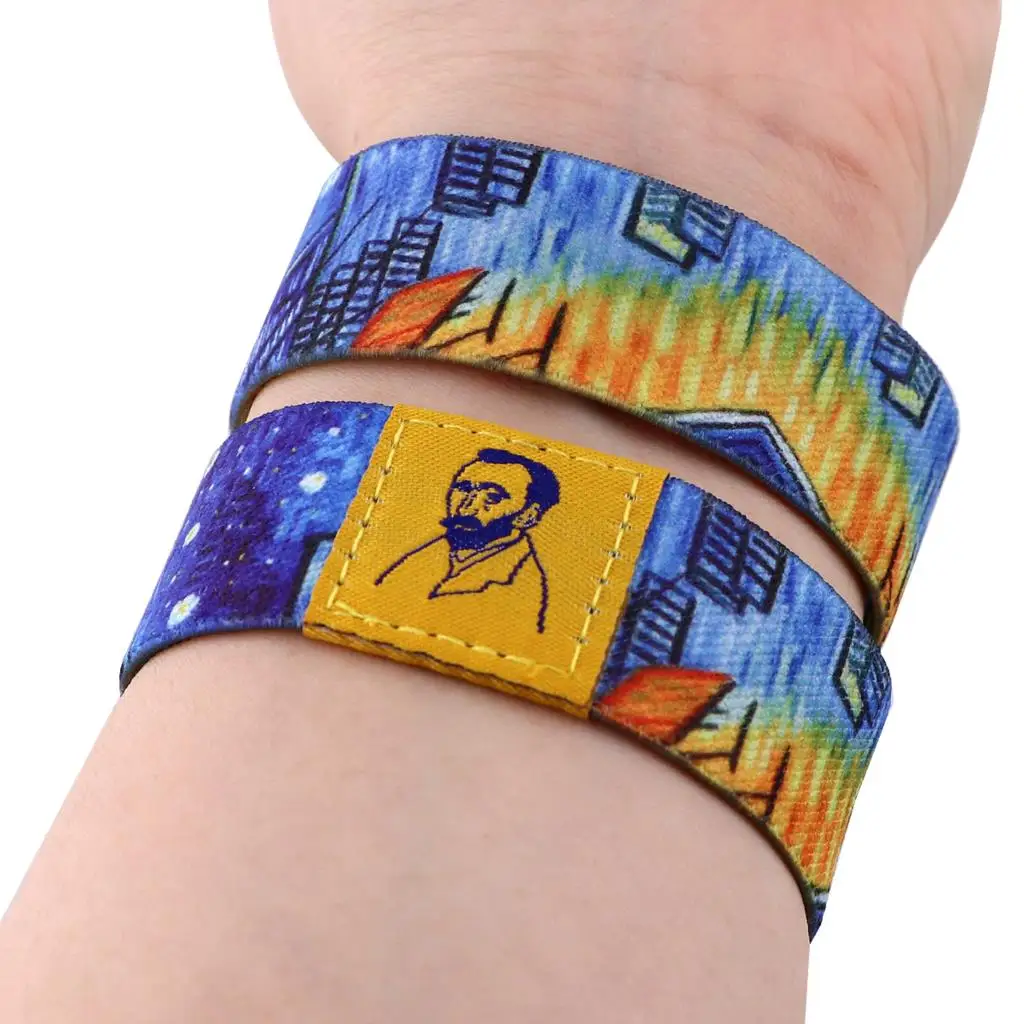 Van Gogh Armbänder für Damen Herren Mädchen Sport Handgelenk Band Kunst Gemälde Sternenhimmel Armbänder Armreif Party Geburtstag Schmuck Geschenk – Detail 4