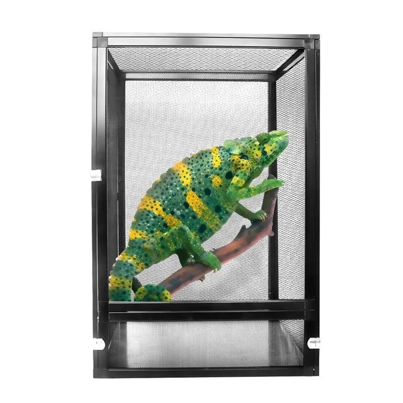 New Design Aluminium Open Air Screen Cage Reptile Cage Terrarium for  Snake Bearded Dragon