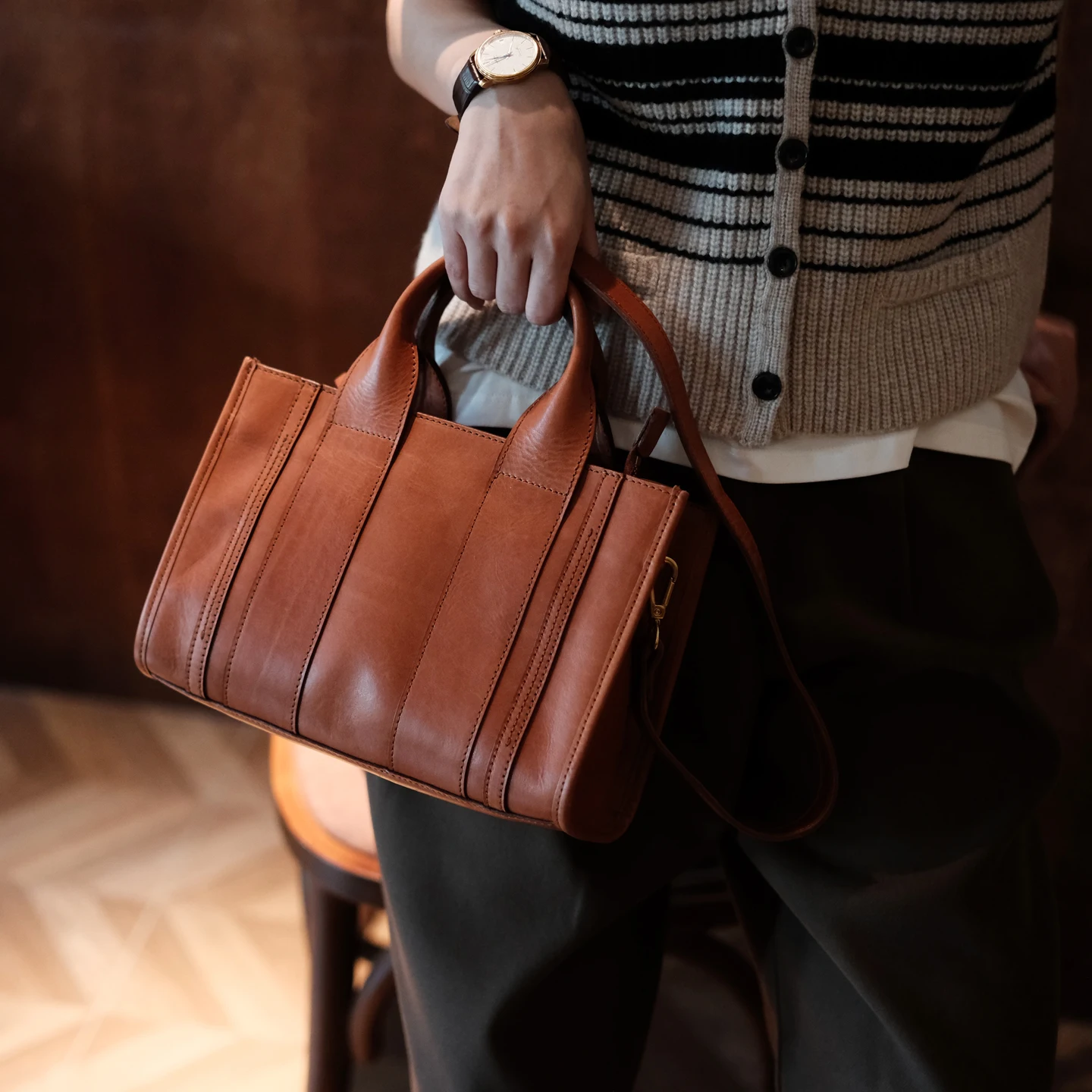 

PNDME fashion vintage designer handmade genuine leather women's handbag outdoor party luxury cow leather shoulder crossbody bag