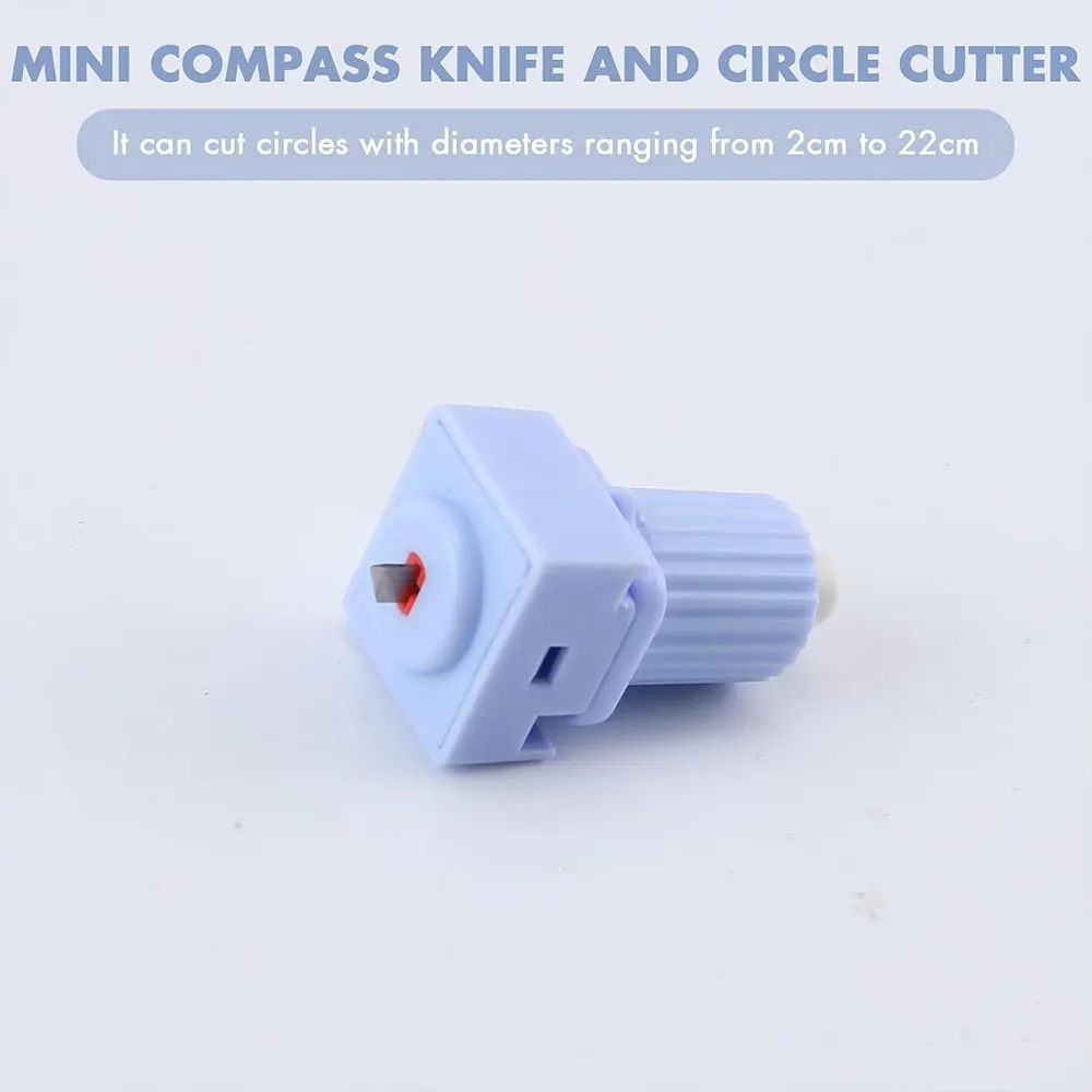 1pc Adjustable DIY Circle Cutter, 2-20cm Cutting Diameter with Center Positioning Window and Anti-Slip Base for Paper Crafting image 5
