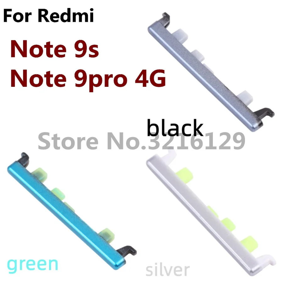 Original NEW For Xiaomi Redmi Note 9 Power 9T 9S Pro 4G 5G Phone Housing Chassis Volume Button Side Key Replacement