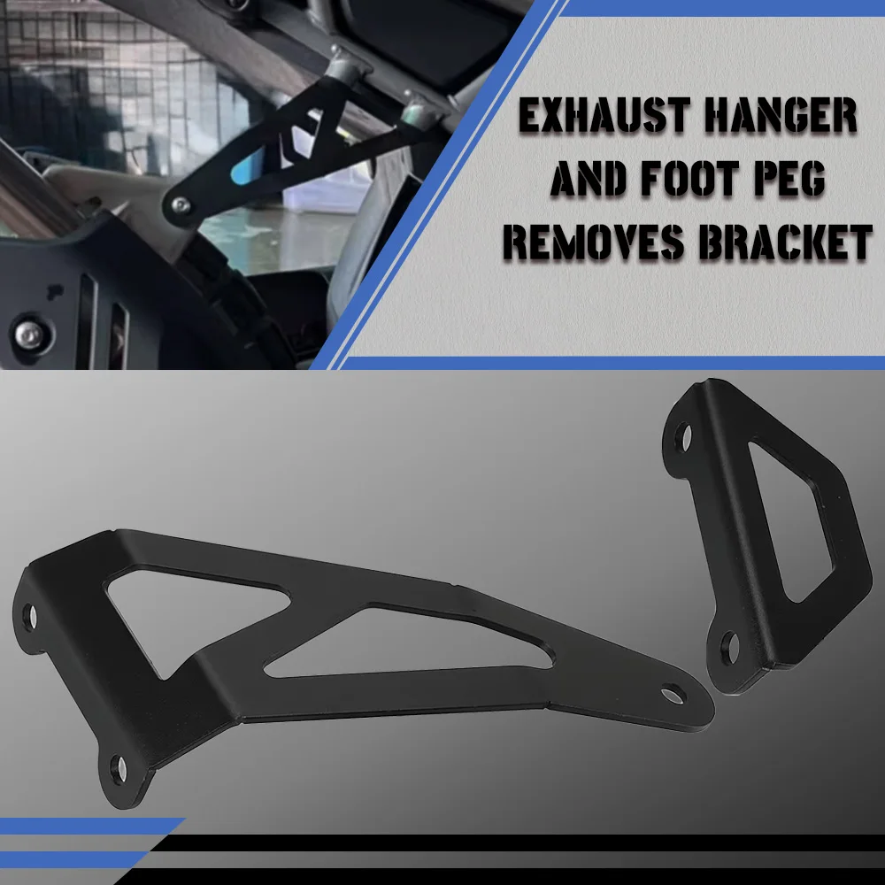 

2025 Motorbike Exhaust Hanger Bracket Rear Footpeg Blanking Holder For CFMOTO 450MT 2024 MT450 Ibex450 MT Footrest Plate support