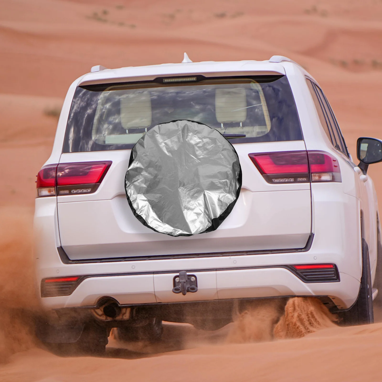 

Polyester Trailer Wheel Cover Waterproof Outdoor Tire Storage Bag Spare Tire Protector for Car Rv Truck Camper Durable