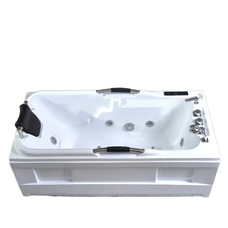 

Acrylic small bathtub, luxury surf massage, constant temperature heating, independent bathtub, European-style household bathtub