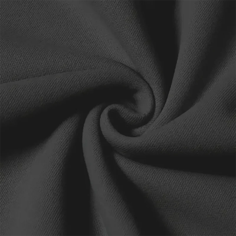 سويت شيرت نسائي بغطاء للرأس برسومات طبيعية من Yin Yang باللون الأسود فضفاض بأكمام طويلة مع تصميم شجرة وسحابة قابل للغسل في الغسالة