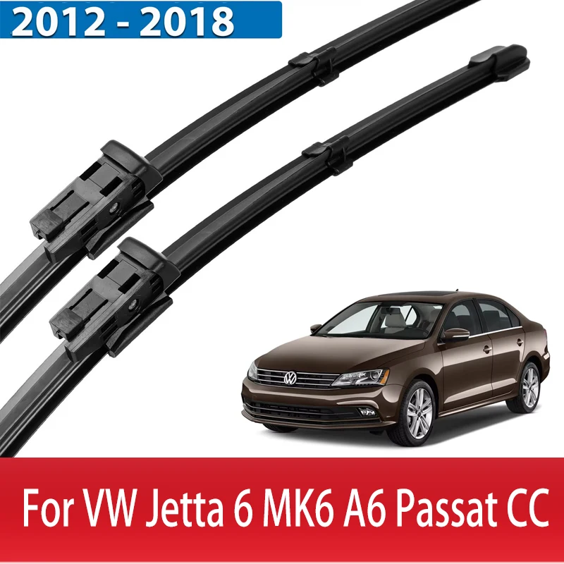 

Wiper Front Wiper Blades For VW Jetta 6 MK6 A6 Passat CC 2012 - 2018 Windshield Windscreen Window Brush 24"19" windshield wiper