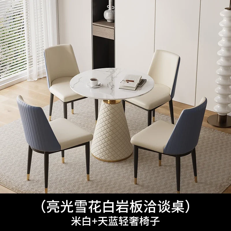 مكتب طاولة طعام مستديرة ردهة الفندق شرفة متعددة الوظائف توفير مساحة طاولة طعام خلع الملابس أثاث القهوة Mesas De Jantar