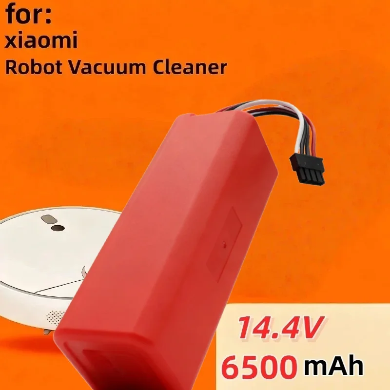 

14.4V High-Capacity Battery – 2600mAh-6500mAh Spare Accessory for Xiaomi Roborock S55/S60/S65/S50/S51/S5 MAX/S6 Robot Vacuum