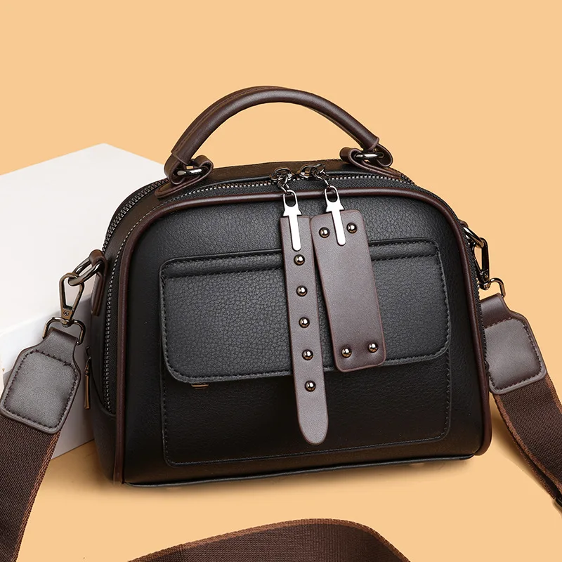 

Genuine Brand Soft Patent Pu Leather Hand Bags for Women Mother Female Shoulder Crossbody Tote Messanger Bag Small Sac A Main