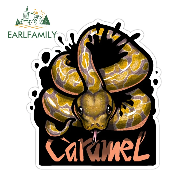 EARLFAMILY الكتابة على الجدران كول بيثون تصميم سيارة ملصق انسداد خدش القطب الشمالي الأفعى ملصق مائي أنيمي الإبداعية ملصق JDM تصفيف السيارة