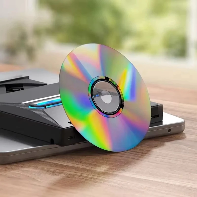 Внешний привод для компакт-дисков и DVD USB 3.0. Высокоскоростной портативный привод для компакт-дисков/DVD +/-RW с устройством чтения карт SD, устройством для записи компакт-дисков и USB-C Conn.