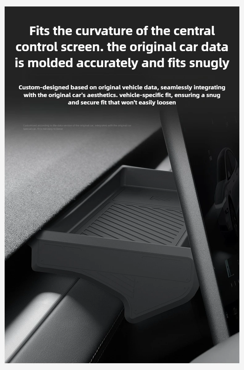 Aufbewahrungsfach für Tesla Model Y YL Juniper 2025 Model 3 Highland, Aufbewahrungsbox für den hinteren Bildschirm, Armaturenbretthalterung, Taschentuchbox, ECT-Panel – Detail 7