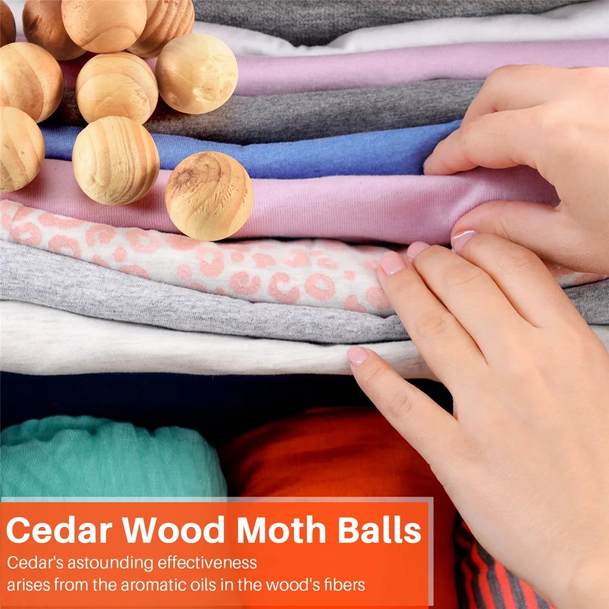AT77 Natural Cedar Wood Moth Balls Lavender Camphor Repellent Wardrobe Clothes Drawer