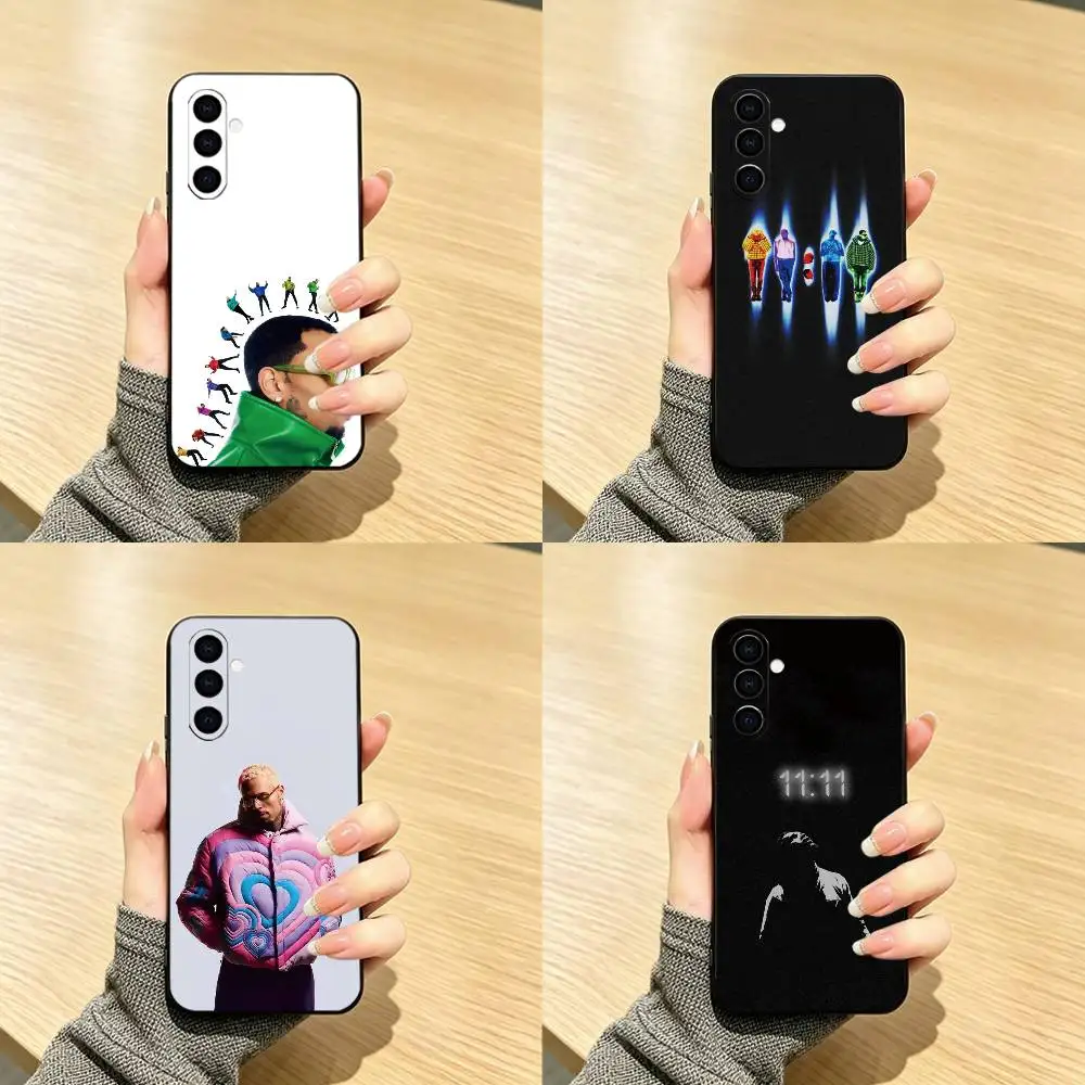 C-Chris B-Brown Singer 11  Phone Case Black Silicone Soft For Samsung Galaxy A73,A72,A71,A70,A53,A52,A51