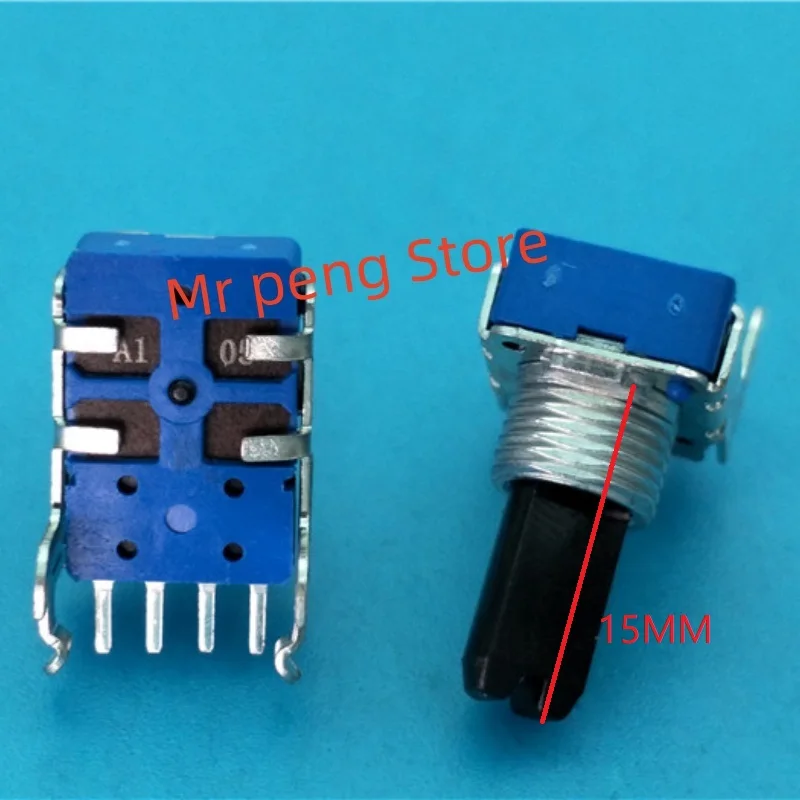 

2pcs for RK11 Horizontal single Potentiometer A105 A1M 4 pin handle length 15MMF