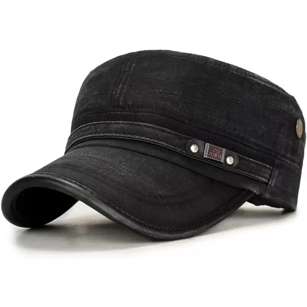 Unisex Washed Military Cap Spring and Autumn Outdoor Adjustable Casual Hats Men Flat Top Caps Hip Hop Hat