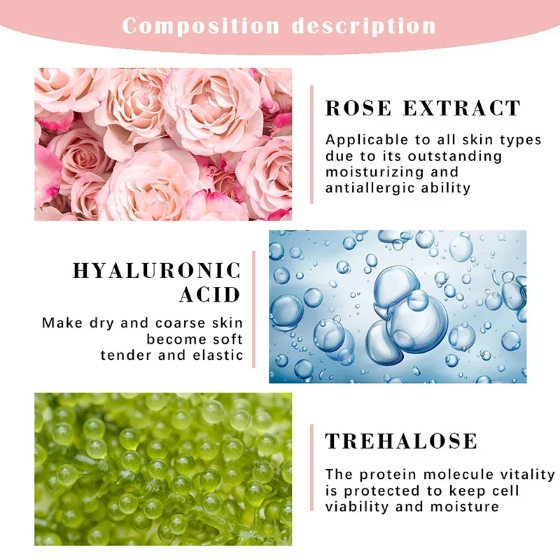 Eye Mask Rose Retinol Hyaluronic Acid Eye Mask Hydrate Dark Eye Circles Collagen Eye Patch Korean Facial Care Products 2024 New