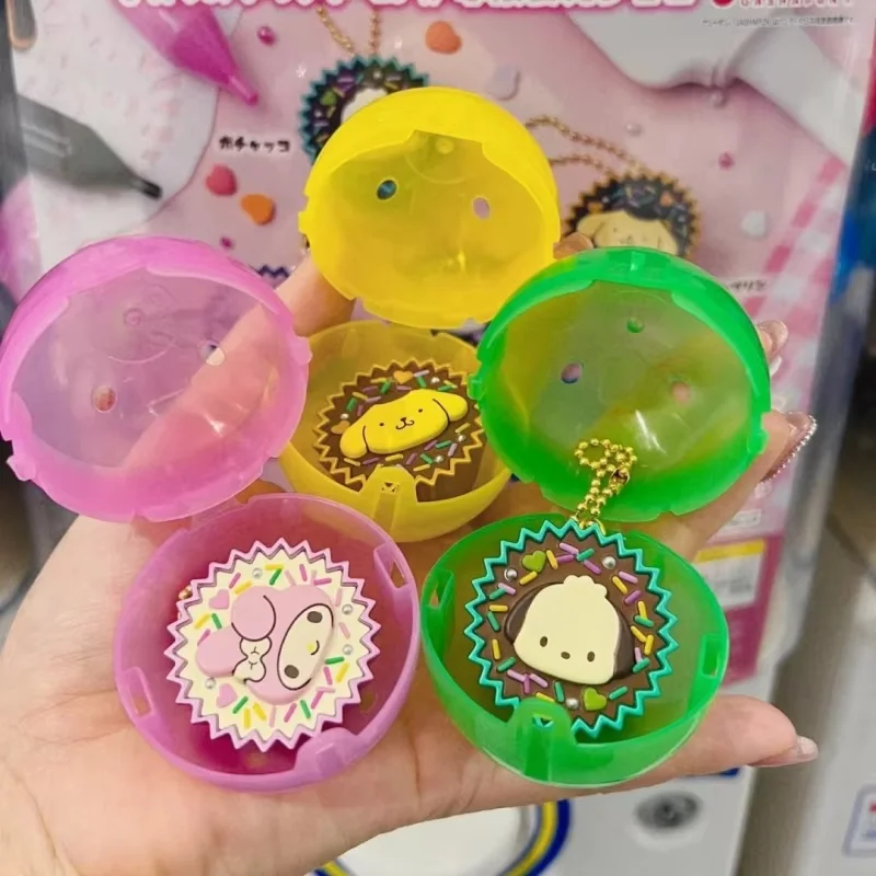 ของแท้แบนได้แอ็คชั่นฟิกเกอร์เฮลโลคิตตี้ มายเมโลดี้ ซินนามอนโรล ปูริน คุโรมิช็อคโกแลตขนมหวานกาชาปองคีย์กระเป๋าเป้สะพายหลังโซ่แขวน