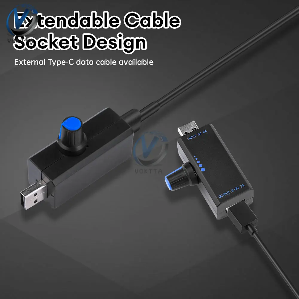 Imagem -03 - Usb Stepless Motor Velocidade Controller Mini Usb Fan Regulador Vento Controlador de Velocidade Regulador de Volume de ar Módulo Interruptor de Velocidade dc 5v
