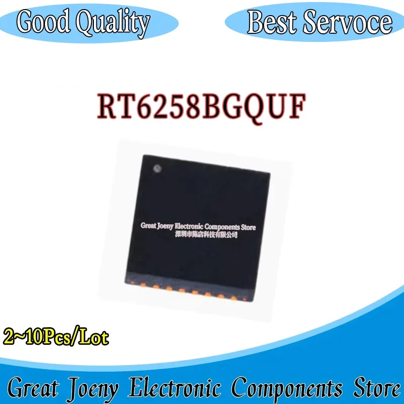 (2-10piece)100% New RT6258BGQUF RT6258BG RT6258B (LE=2E LE=...) QFN-12 Chipset Bulk Best Price PC shell In Stock