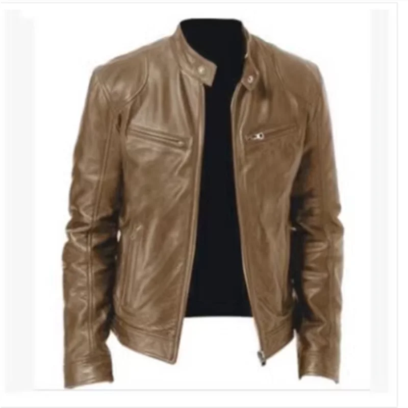 Thumbnail 3 - #66 Trending Mens Leather Coats Right Now