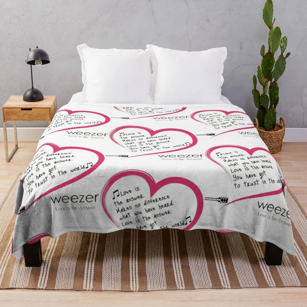 Love is the answer Throw Blanket Hairy Beautifuls Tourist Blankets For Bed Blankets