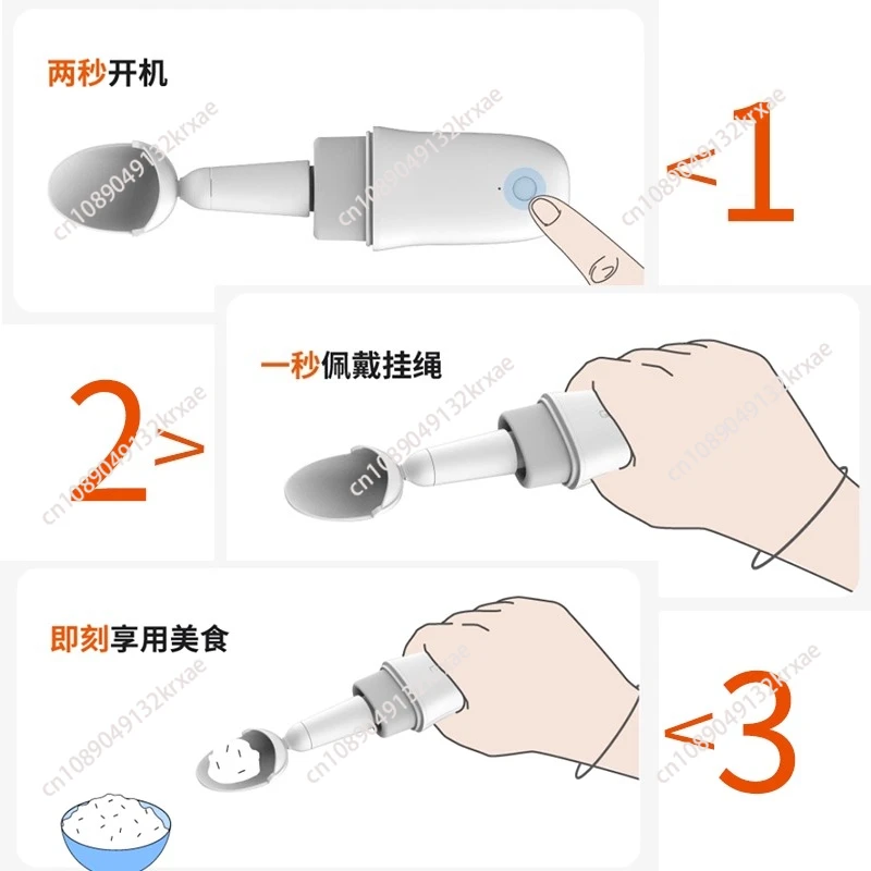 

Интеллектуальная антивибрационная ложка для помощи пожилым людям в столовой посуде, чтобы предотвратить тремтяние.