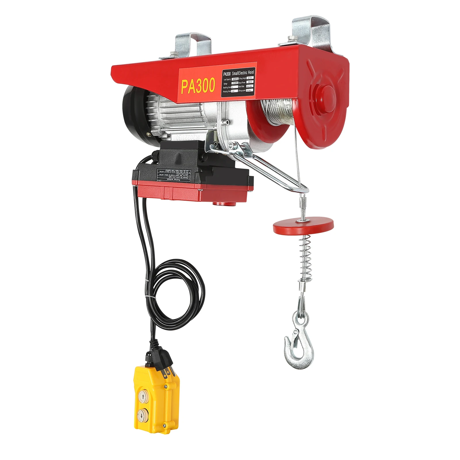 High-Capacity Electric Winch, 660 lbs Load, Wireless and Wired Control, Safety Features, Fast Heat Dissipation for Efficient