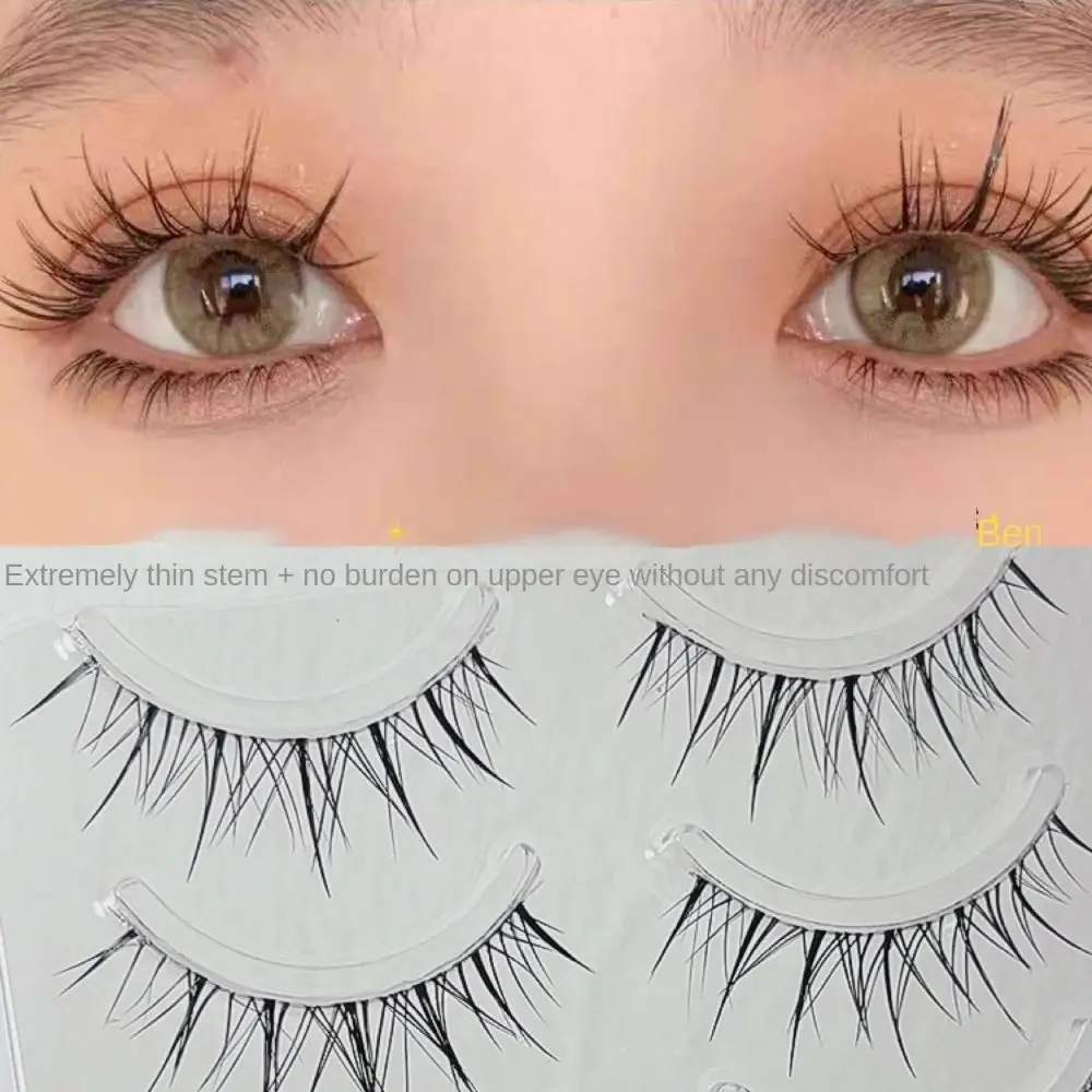 Faux cils de type une pièce pour femmes et filles, simulation naturelle, outils de maquillage pour les yeux, cils de tournesol thaïlandais