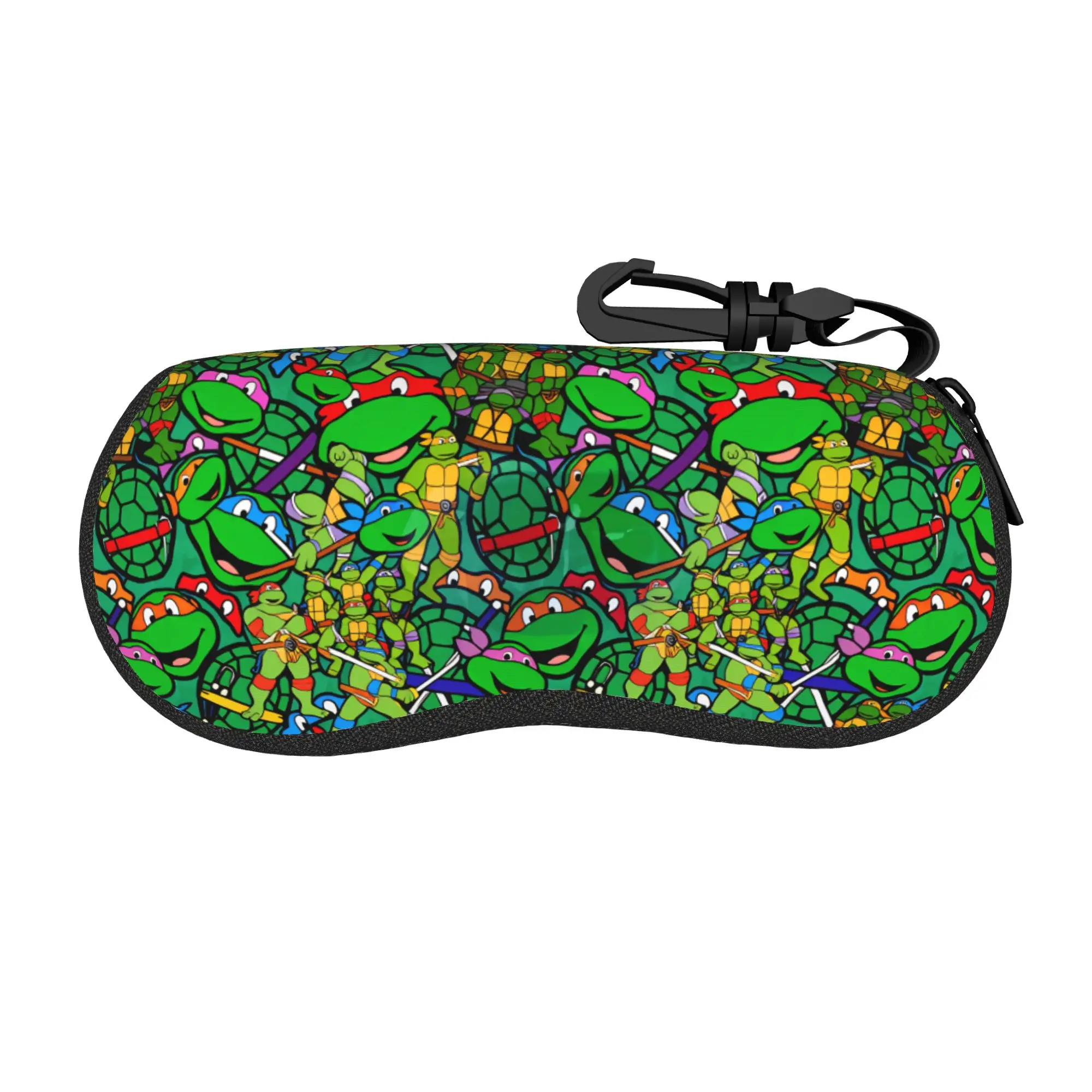 Intense Comic Brillenetui mit T-TMNTS-Aufdruck, Sonnenbrillenetui, Unisex, tägliche Brillenbox, Retro-Brillenbox