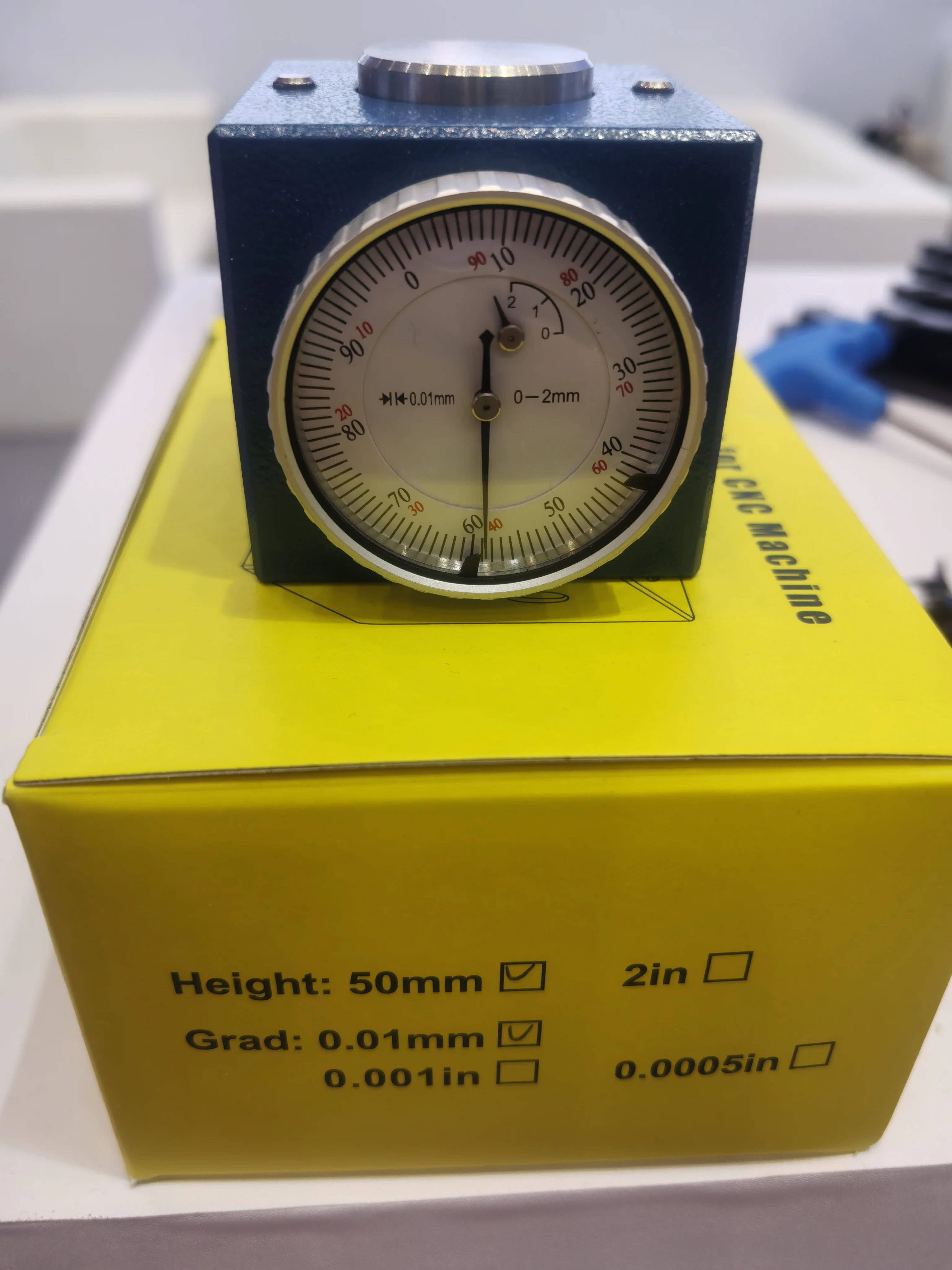 Ht-tools Tool Setting Instrument 0-2mm Scribe Meter with Z Axis Magnetic Base and Abrasive Disc