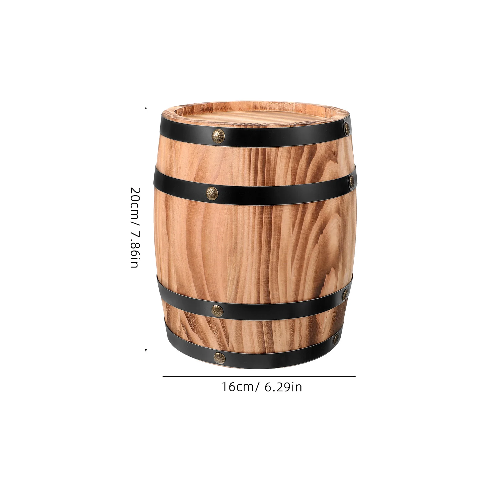 Oak Barrel Decoration Whiskey Wooden Red Aging Barrels Floor Dispenser for