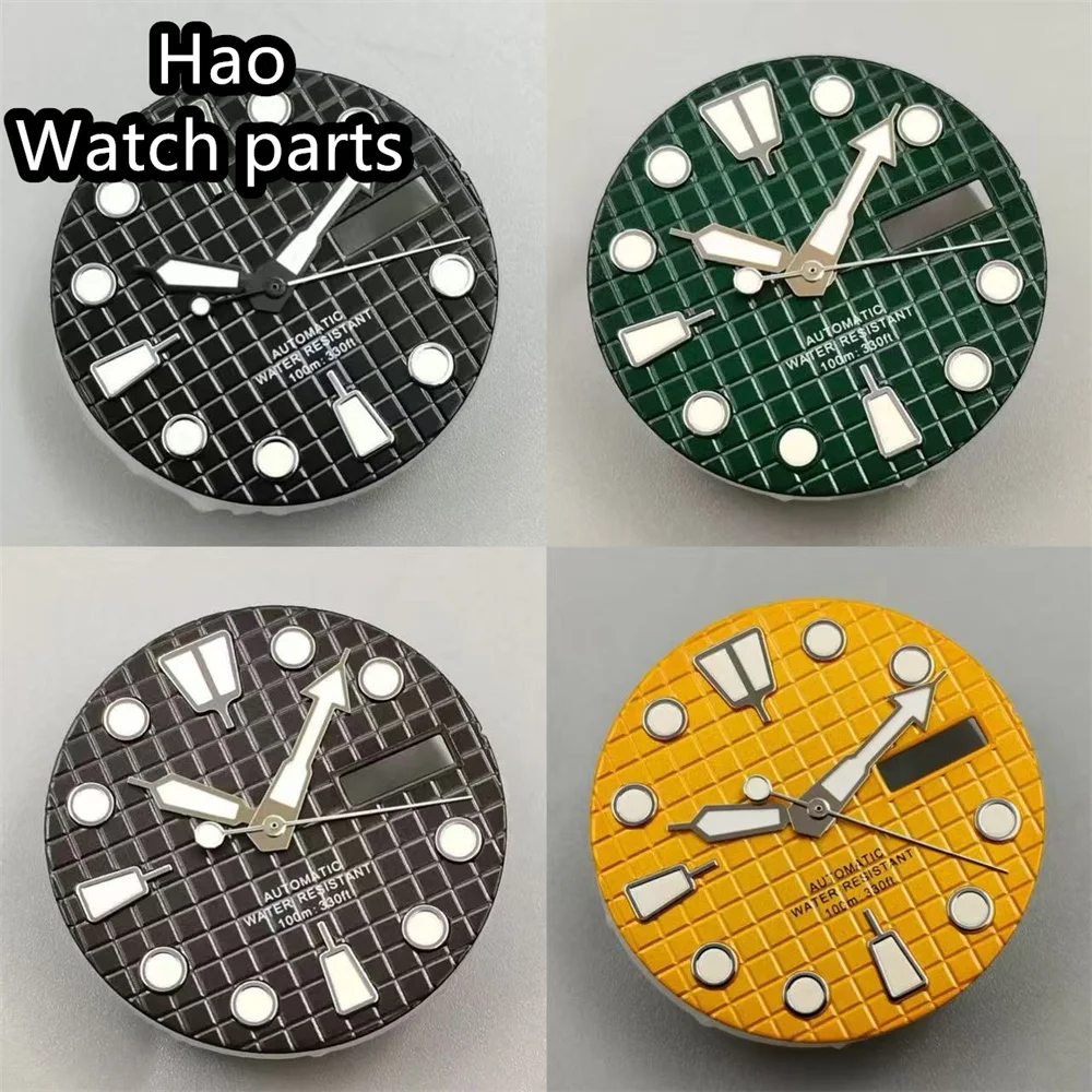 29mm ダイヤル夜光日付窓ダイヤルフィット NH36 ムーブメント 3 時と 3.8 クラウンケースに適しています