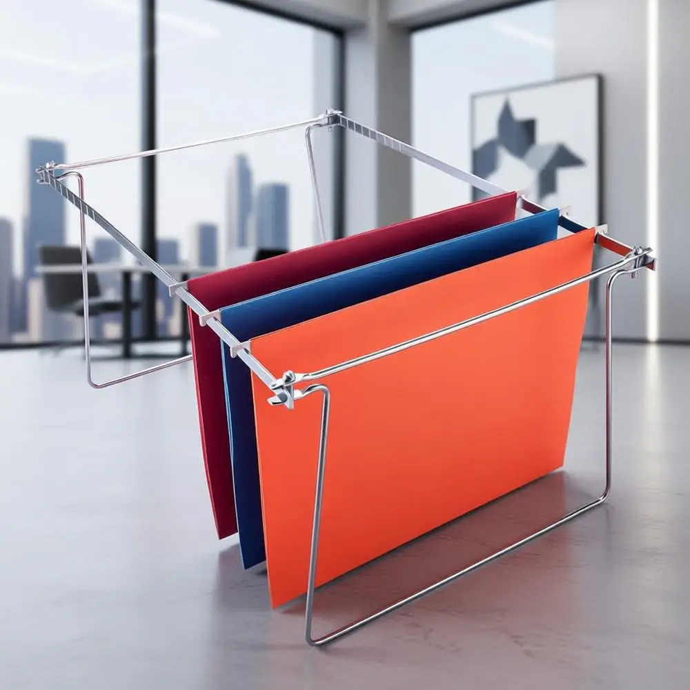 

Регулируемый подвесной держатель для файлов, формат Letter, 14-18 дюймов, 2 шт., серебристый