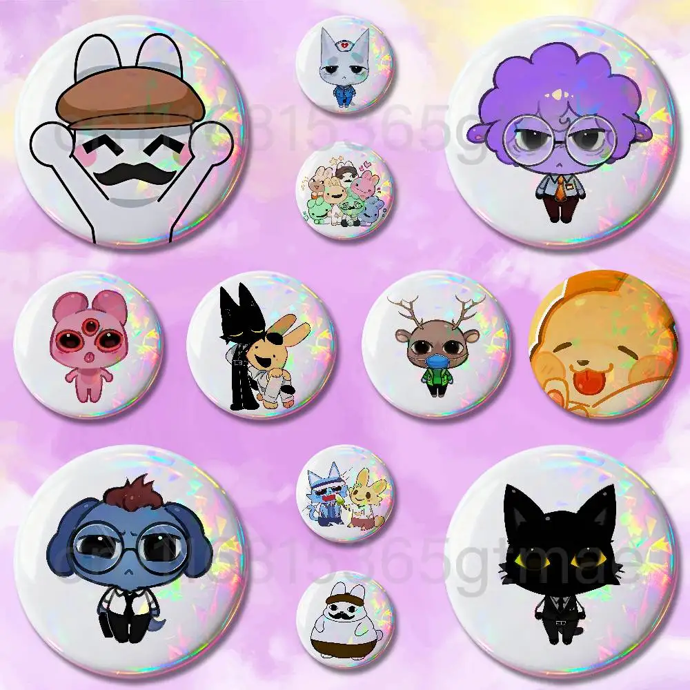 A-Animal Hospital A-Anomaly 32mm 58mm 75mm 44mm 25mm Anime Badges Brooches DIY Pins Decorations Birthday Gifts