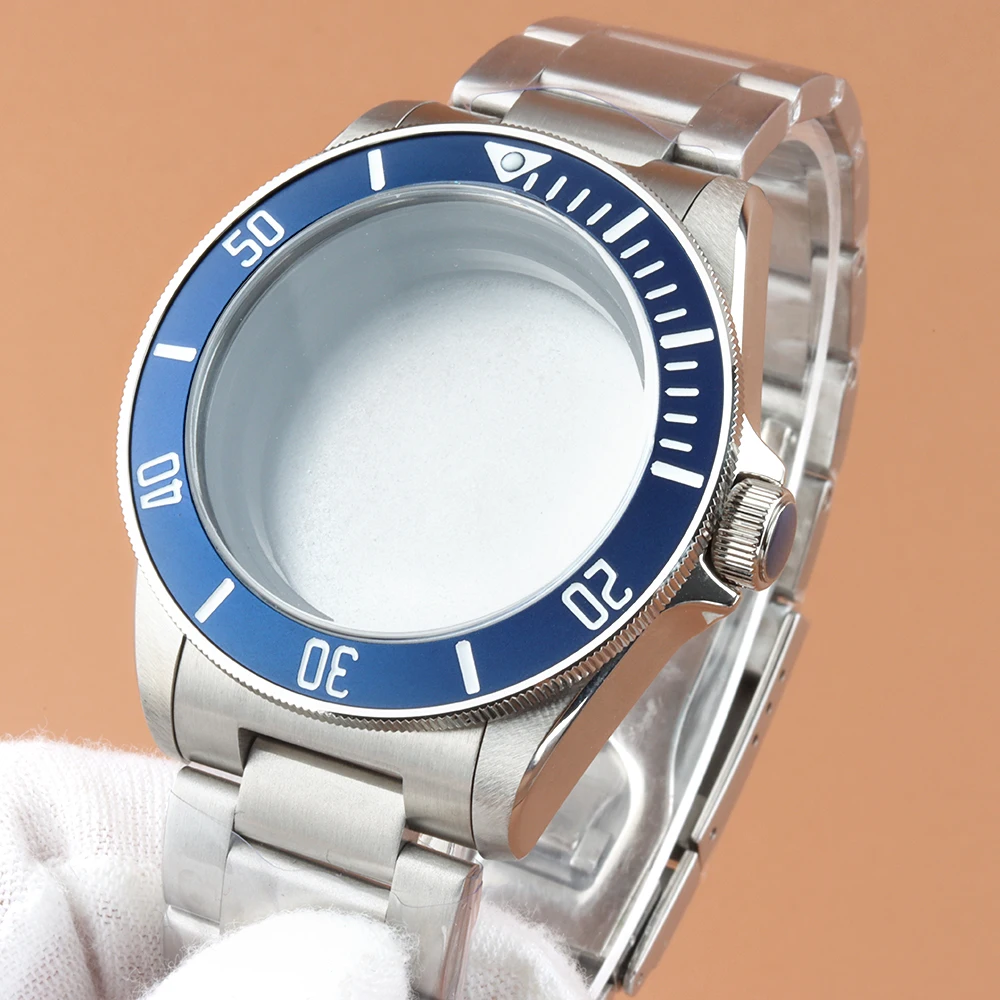 

Корпус NH35 с синим безелем 41 мм, браслет, подходит для серии Pelagos, водонепроницаемый модный корпус из нержавеющей стали для механизма Seiko NH35 NH36
