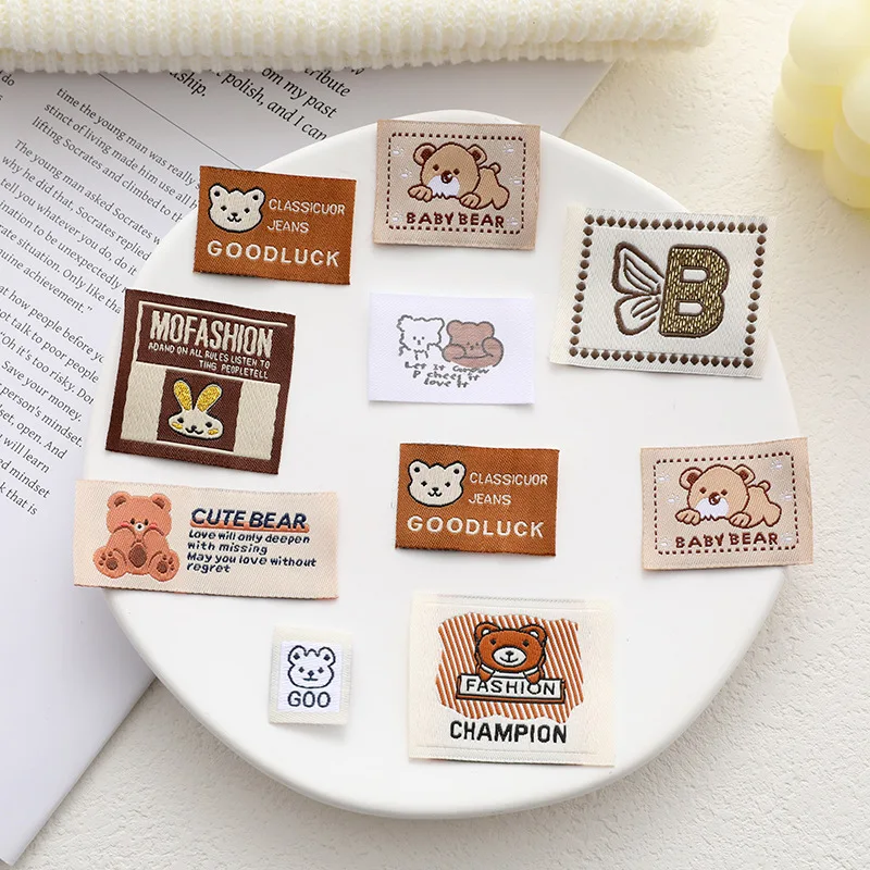 

3D мультяшная нашивка с медведем, аксессуары для одежды «сделай сам», вышитая аппликация для одежды, шапок, шарфов, набор принадлежностей для рукоделия и шитья