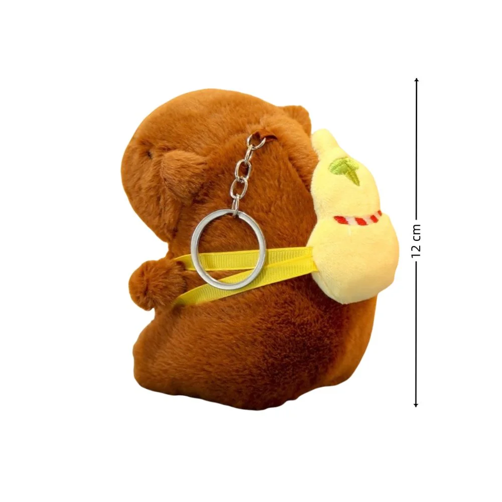 Mochila de calabaza de juguete de peluche de Capibara Kawaii, muñeca de simulación de tamaño pequeño, lindos animales de peluche, juguete esponjoso de Anime, regalos de navidad