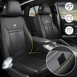 Car Seat Cover Nappa Leather Cars Seat Cushion Automobiles Waterproof Seat Protector Universal Car Chair Pad Mat Auto Accessory