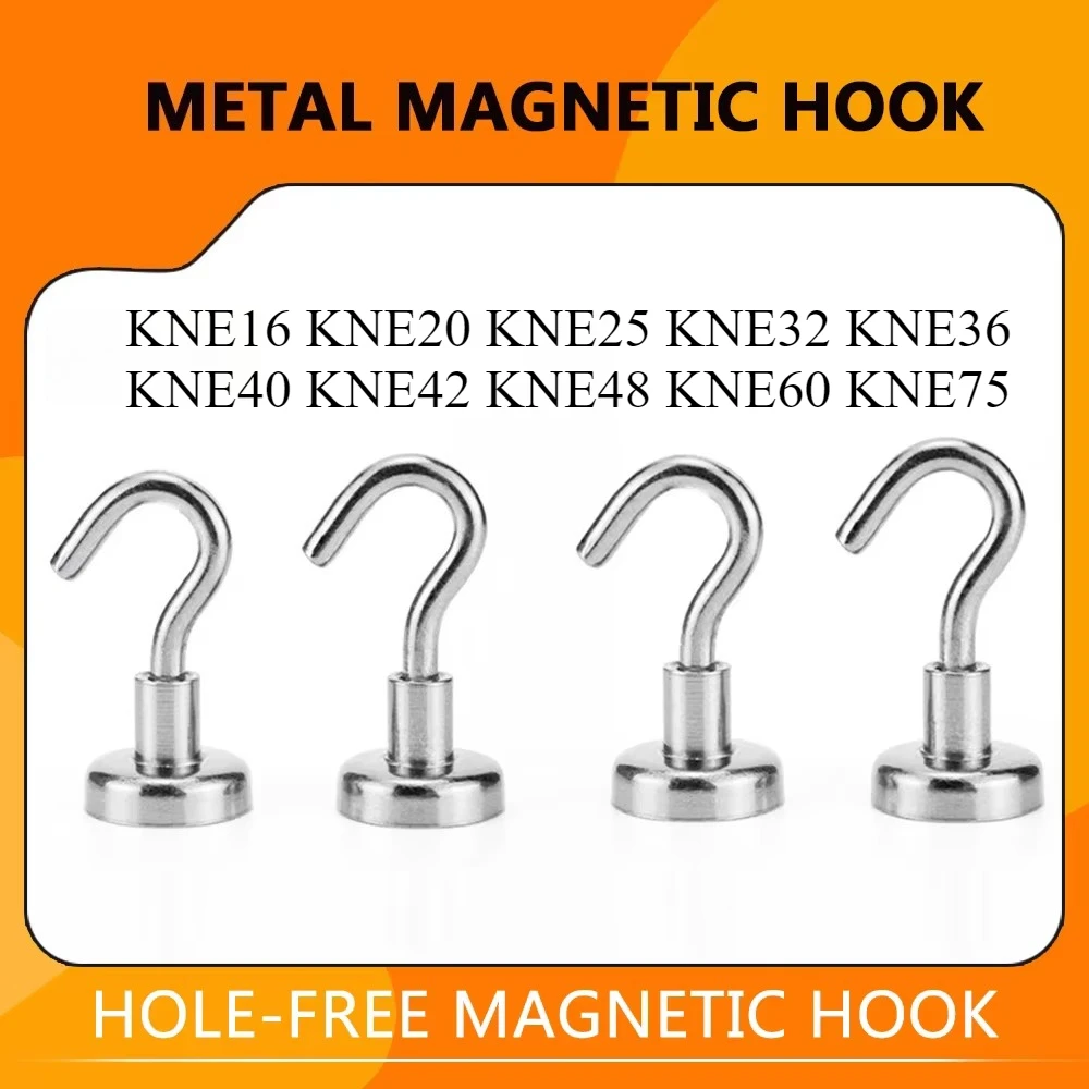 

E16 ~ E75 Strong Magnetic Hooks Practical Load Bearing Hook Multi-Purpose Storage For Home Kitchen Bar Storage Key Hanging