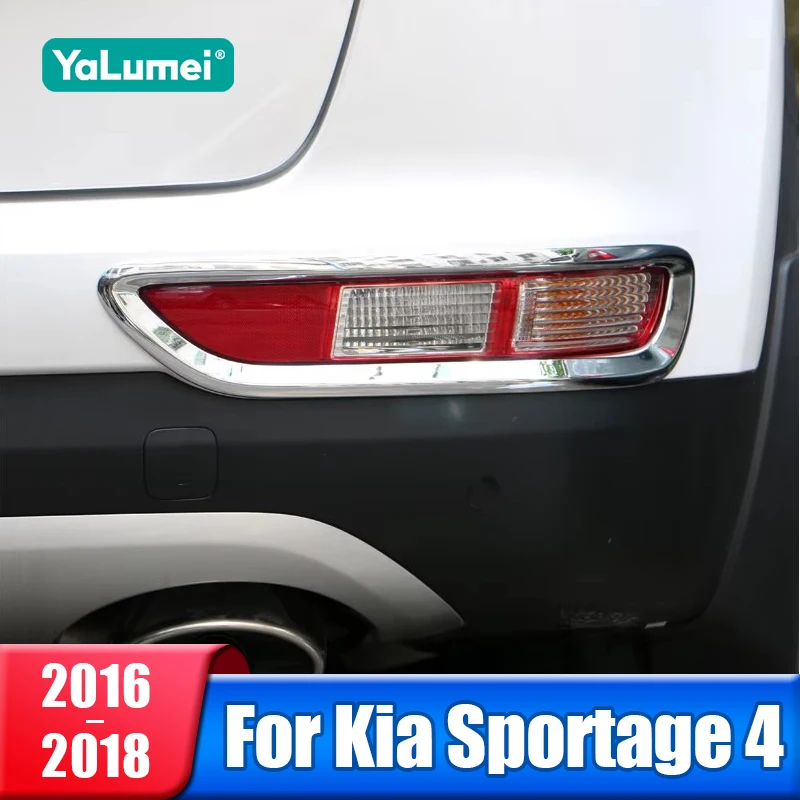 

Car Rear Fog Lamp Light Frame Cover Trim For Kia Sportage 4 QL 2016 2017 2018 Accessories