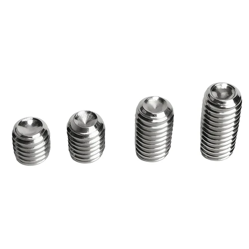 Imagen 2 del producto Kit de tornillos de fijación de punta de copa de acero inoxidable 304, surtido de tornillos sin cabeza con llave Allen hexagonal, tamaños M3 M4 M5 M6 M8 M10, DIN 916