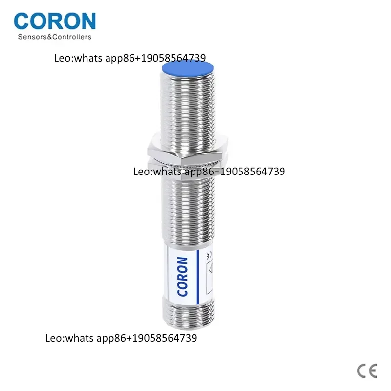 CORON Inductive Proximity Sensor CLJ-A12M-2ANA-G M12 Sensing Range 4mm NPN NO Output for Metal Detection Counting