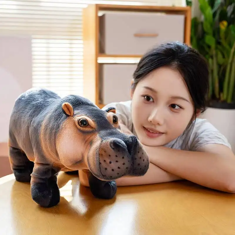 L'ultima simulazione dell'ippopotamo bambola Kawaii farcita peluche bambola cartone animato anime carino regalo di compleanno per gli amici bambole divertenti