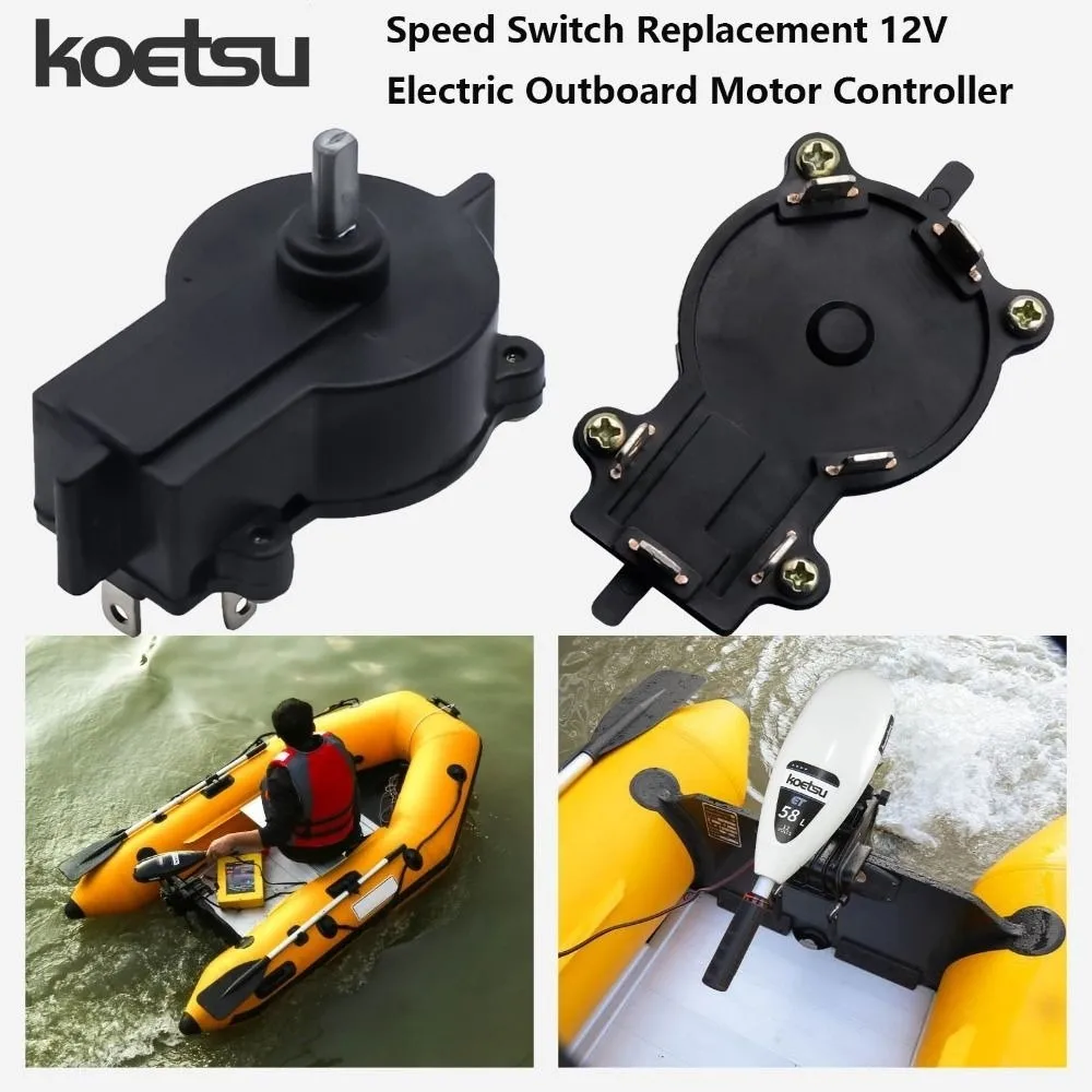 12V Speed Switch Replacement Fits 45~65lb Universal Electric Outboard Motor Controller Electric Propeller Motor Switch