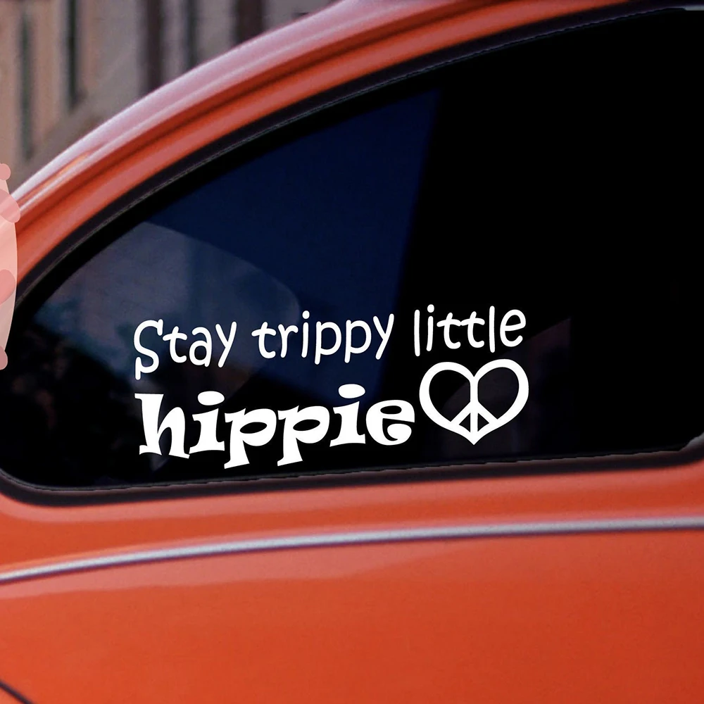 Hippie Car Decal For Women, Peace Sign Laptop Decals  Bohemian Auto Styling Bumper Stickers Car Accessories