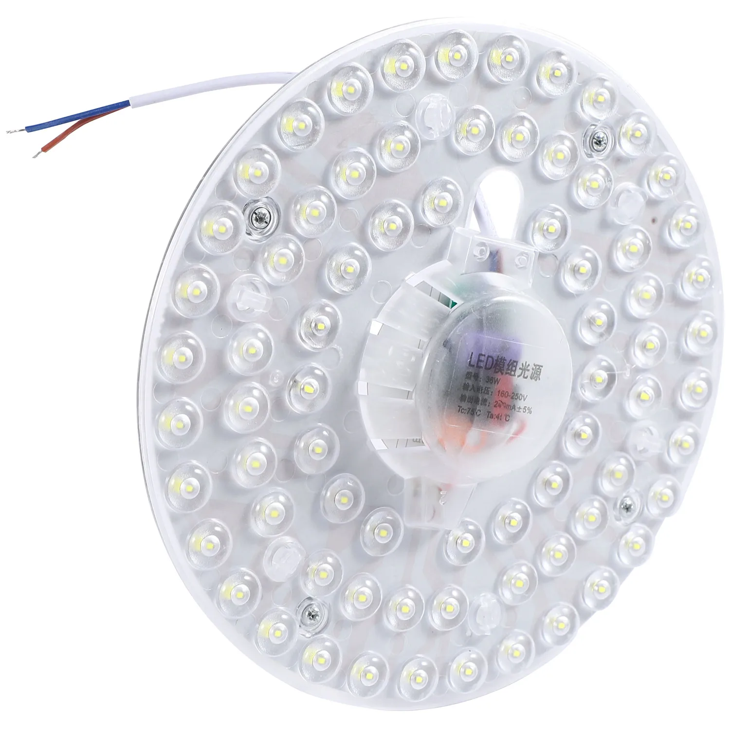 Módulo de luz Led de techo, fuente de luz redonda de alto brillo, iluminación interior, blanco frío, 36W