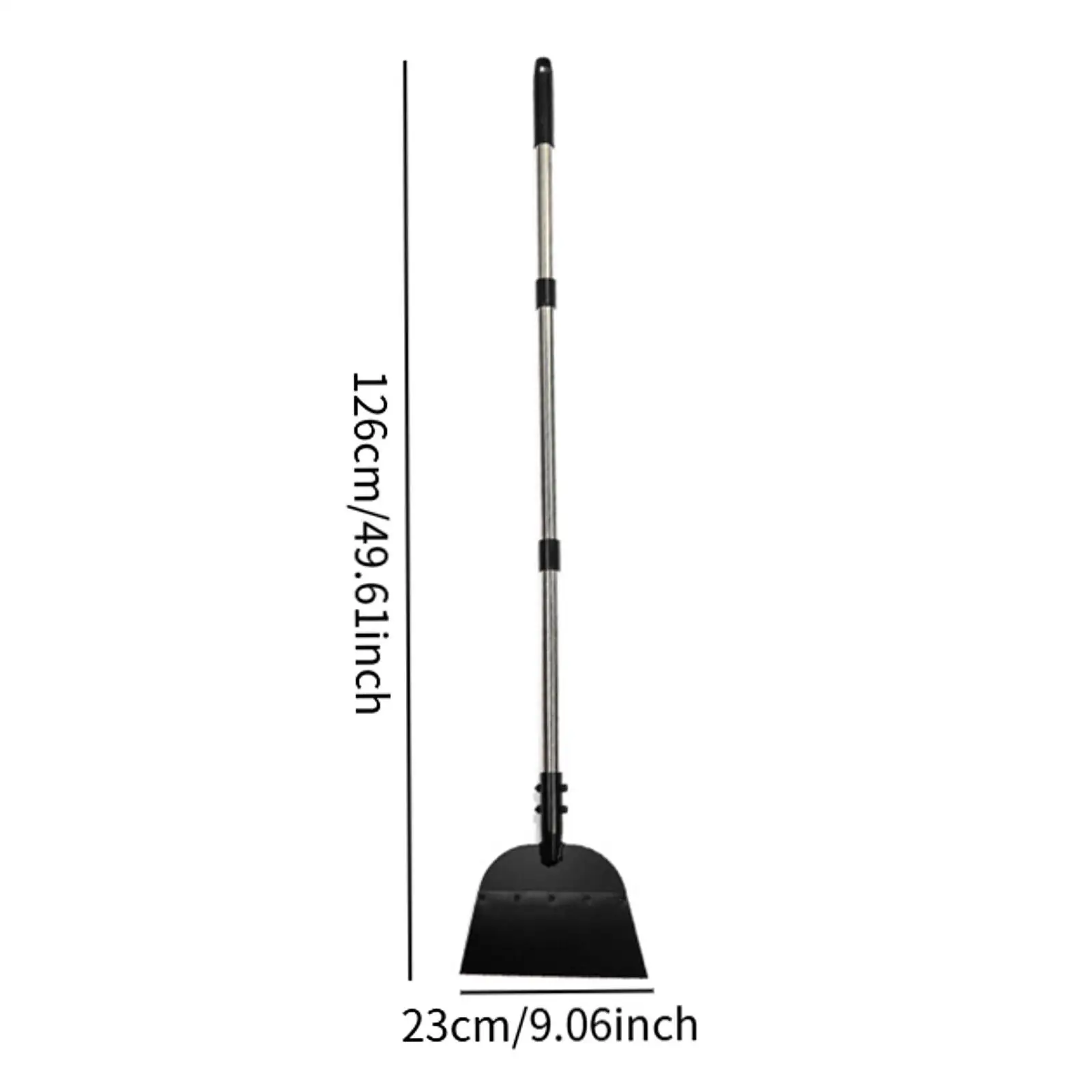 Ice Removal Tool Garden Cleaning Scraper Nonslip Handle Stainless Steel Scraper for Outdoor Lawn Edging Stairs Road Walkway