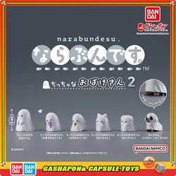BANDAI Action Figures Model Halloween Ghosts queuing up Funny little elf  Gashapon Official Genuine Ornament Collectable toys